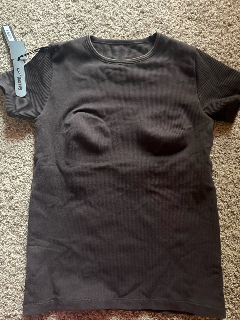 Nike Skims Ribbed Short Sleeve Tee- NWT S